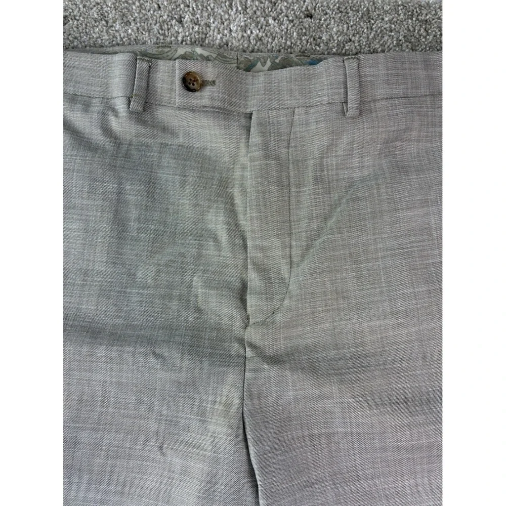 Lauren Ralph Lauren Dress Pants Men 38x34 Beige Ultraflex Stretch Flat Front NEW